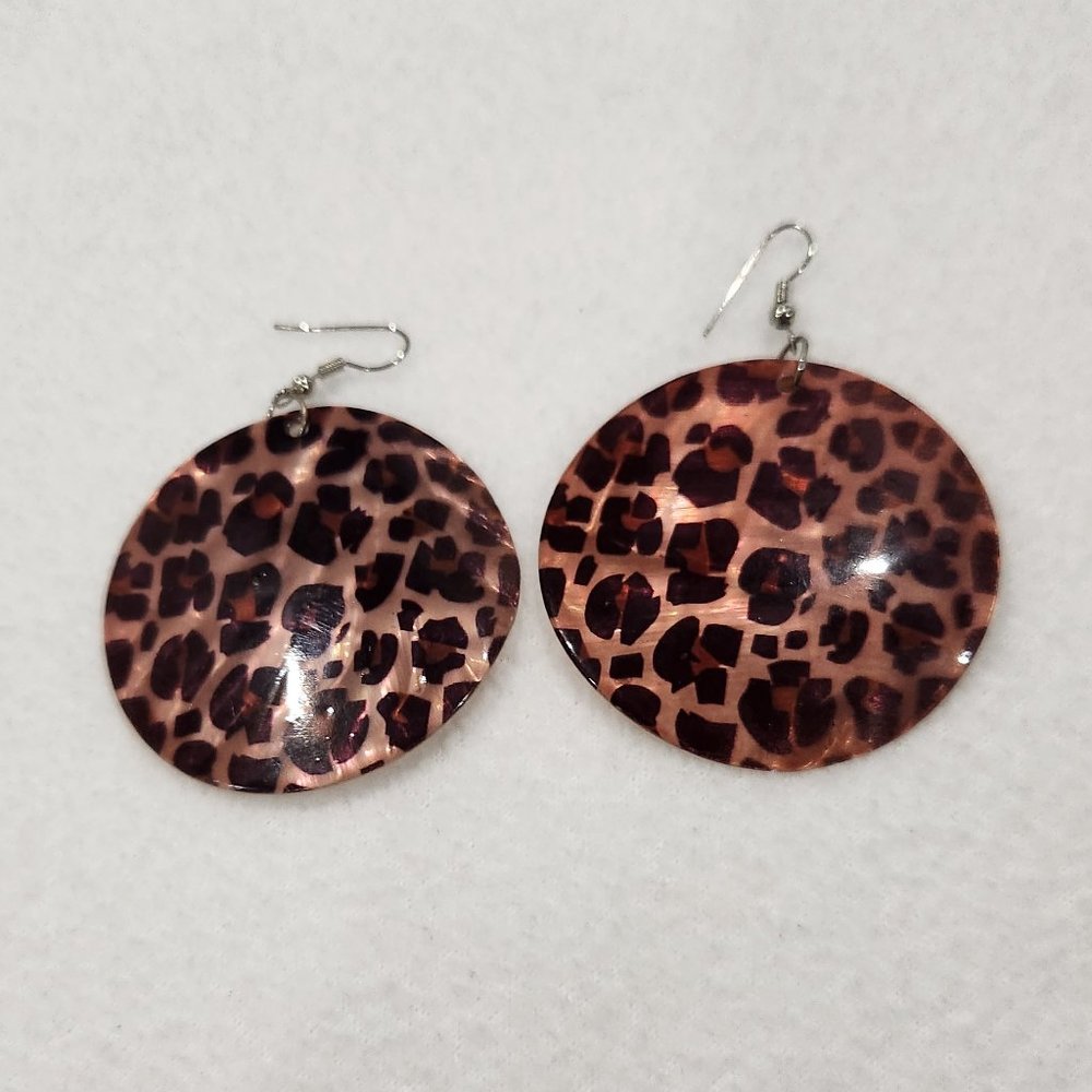 SALE! Animal Print Shell Earrings